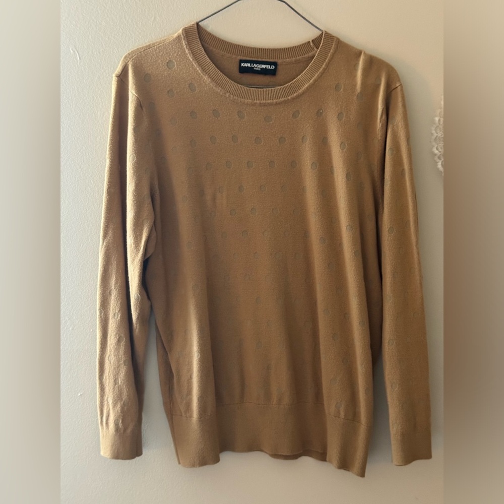 Karl Lagerfeld peekaboo polkadot sweater